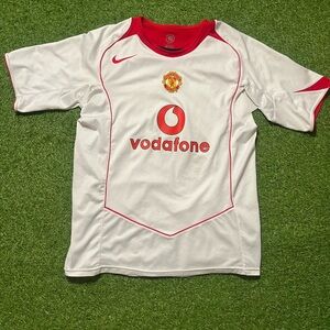 Authentic NIKE Manchester United Blank Red Soccer Jersey Size X-Large XL RARE